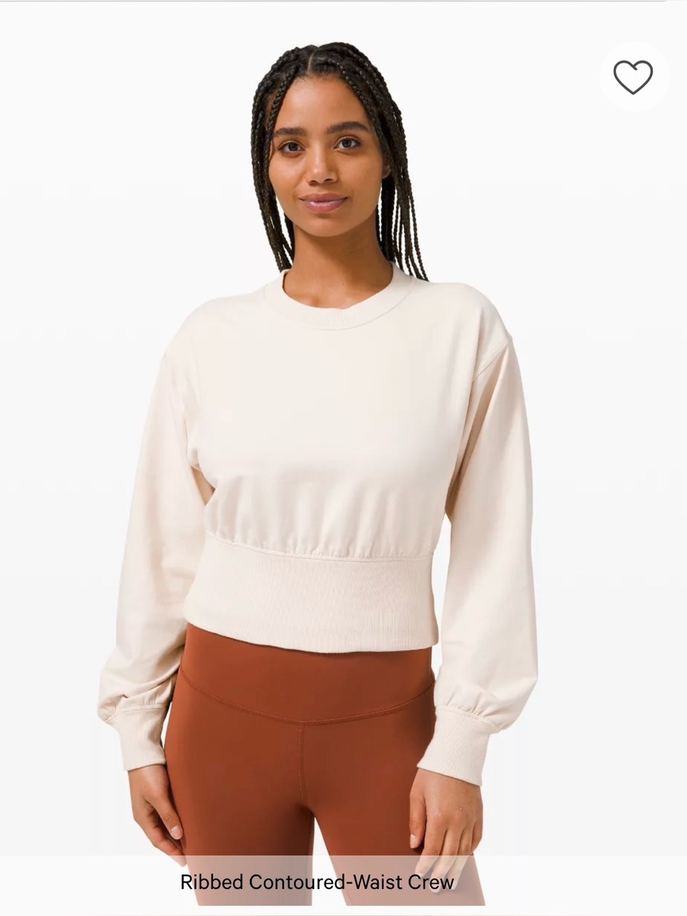 Lululemon Ribbed Contoured-Waist Crew Sweatshirt